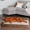 FurHaven Wave Fur & Velvet Deluxe Chaise Lounge Cooling Gel Foam Sofa-Style Dog Bed - 3 of 3