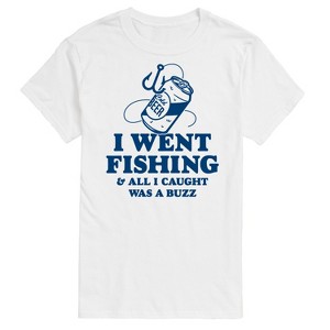 Men's - Instant Message - Went Fishing Caught A Buzz Short Sleeve Graphic T-Shirt - 1 of 4