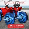 Electric Kids ATV 24v Quad Ride on Toy – 4WD Battery Powered Vehicle with Dual 7AH Batteries, 4×80w Strong Motors - 3 of 4