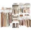 96'' Space-saving Floating Closet Organizer,  Wall-mounted Closet System with Shelves and Hanging Rods - 2 of 4