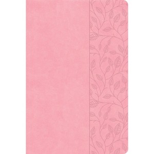 CSB Large Print Thinline Bible, Value Edition, Soft Pink Leathertouch - by  Csb Bibles by Holman (Leather Bound) - 1 of 1