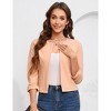 Cropped Blazers for Women Business Casual Open Front Long Sleeve Suit Jacket Trendy Oversized Work Office Blazer - 3 of 4