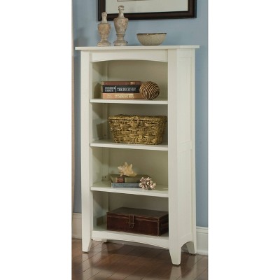 52" White Shaker Cottage Adjustable Kids Bookcase