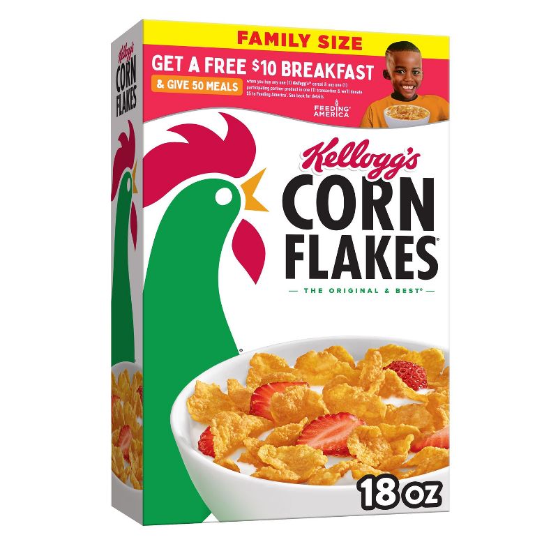 Corn Flakes Breakfast Cereal - 18oz - Kellogg's, 1 of 14