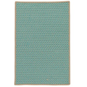 Colonial Mills Point Prim Braided Runner, Teal 2'x6' , Rectangle Shape - 1 of 1