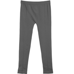 Memoi Girls' Front Seam Cotton Blend Leggings - 1 of 4