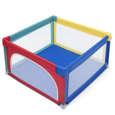 Image of Costway Baby Playpen Infant Large Safety Play Center Yard w/ 50 Ocean Balls Colorful