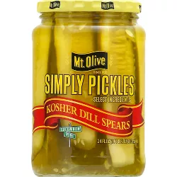 Mt. Olive Simply Pickles Kosher Dill Spears - 24 fl oz