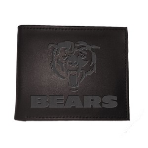 Evergreen NFL Chicago Bears Black Leather Bifold Wallet Officially Licensed with Gift Box - 1 of 1