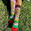Giraffe Yogi Eating Ramen Socks (Women's Sizes Adult Medium) from the Sock Panda - 2 of 4