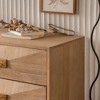 CLIHOME Modern 6 Drawers Dresser, Light Wood Chests of Drawers, TV Stand for Bedroom, Living Room, Hallway - 4 of 4