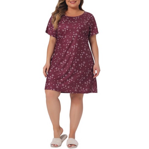 Agnes Orinda Women's Plus Size Cute Cat Print Round Neck Family ...
