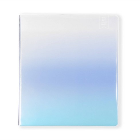 Yoobi Evolve 1" D-Ring Binder Printed Powder Blue Ombre - image 1 of 4