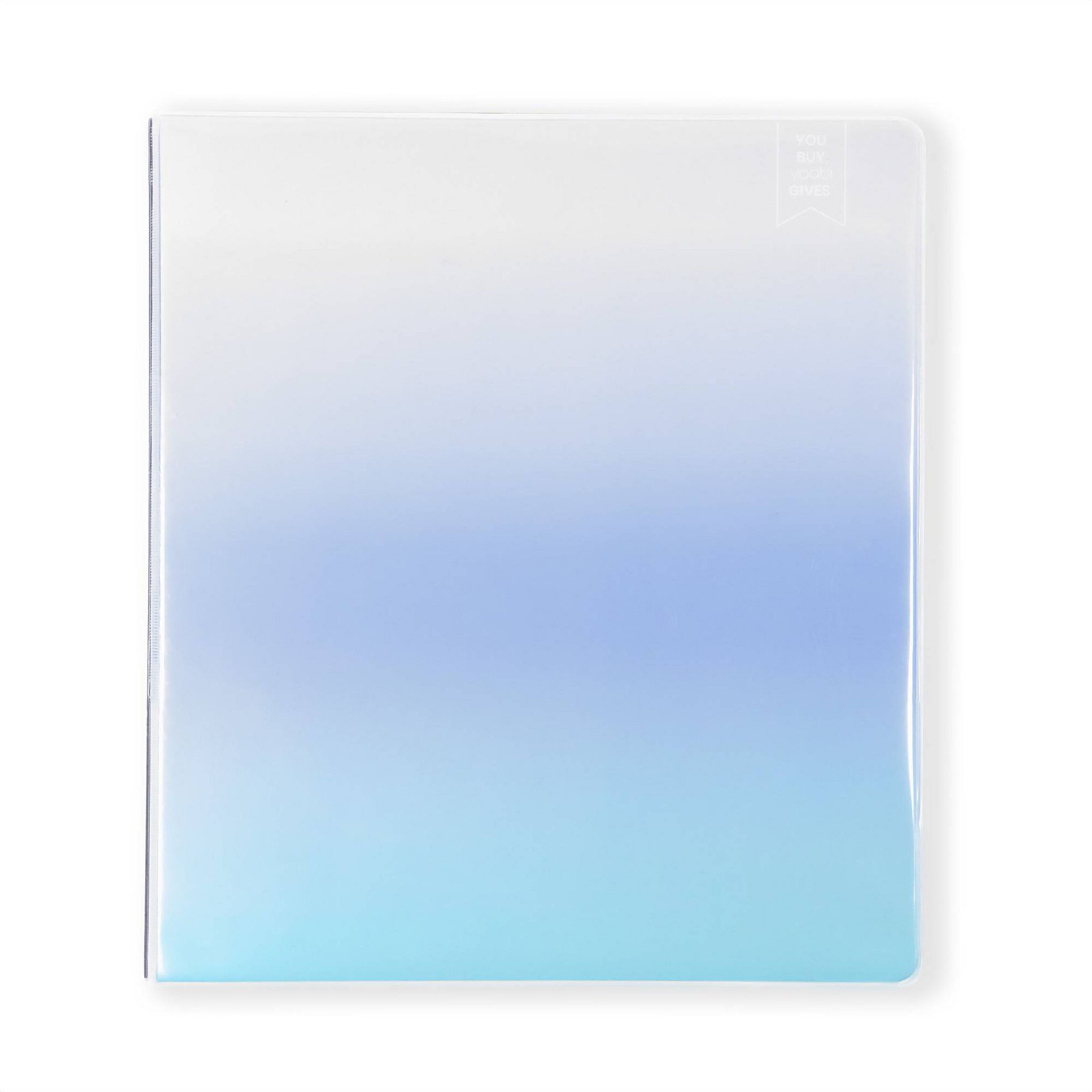 Yoobi Evolve 1" D-Ring Binder 220 Sheet Capacity Powder Blue Ombre