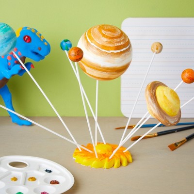 22 Piece 3D Solar System Model Kit with Foam Balls and Dowels