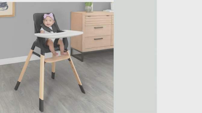 Dream On Me Nibble 2-in-1 wooden Highchair, 2 of 10, play video