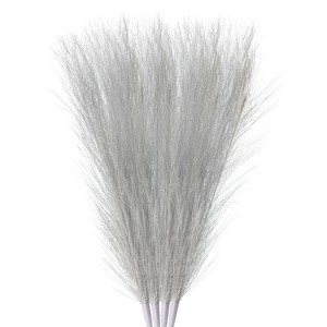 Unique Bargains Party Vase Wedding Decor Tall Fluffy Faux Pampas Grass - 1 of 4
