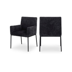 Meridian Furniture,Reeves Chenille Fabric Dining Chair, Set of 2 - 1 of 4