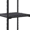 vidaXL Storage Shelf Black Poly rattan Compact Storage Shelf Square - 59.1" - 3 of 4