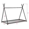 CAVINAS Minimalist Twin Size Bed Frame, Metal Bed with Triangle Structure for Children, Floor Platform Bed - 3 of 4