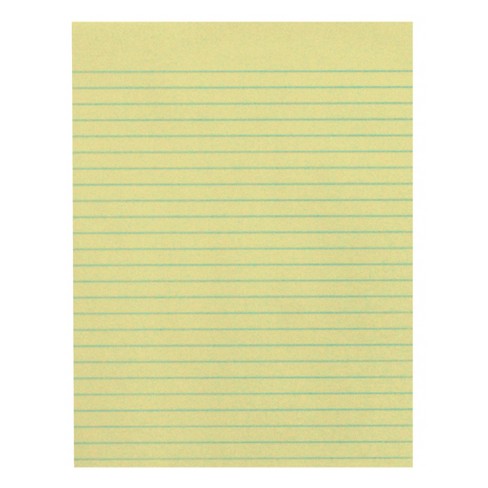 School Smart Composition Paper, No Margin, 8 X 10-1/2 Inches, Yellow, 500  Sheets : Target