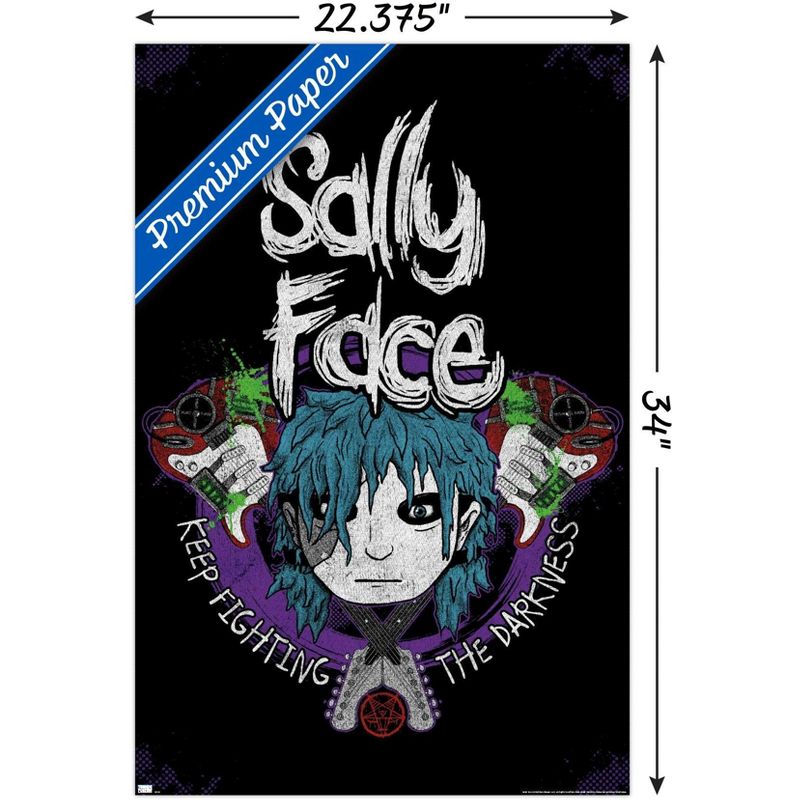 Trends International Sally Face - Crossed Guitars Unframed Wall Poster Prints, 3 of 7