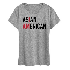 Women's - Instant Message - I Am Asian American Short Sleeve Graphic T-Shirt - 1 of 4