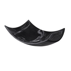 Creative Scents Black Marble Look Fruit Decorative Bowl Dish - 1 of 4