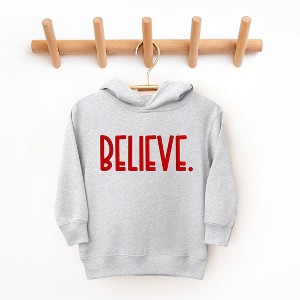 The Juniper Shop Believe Bold Puff Print Toddler Graphic Hoodie - 1 of 3