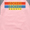 Girls' - Rock 'Em Sock 'Em Robots - Rock 'Em Sock 'Em Robots Logo Shirt Tail Raglan Graphic T-shirt - 2 of 4
