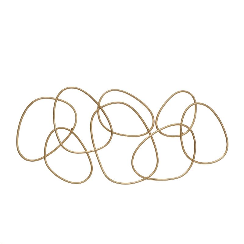 Metal Abstract Wall Decor Gold - CosmoLiving by Cosmopolitan, 3 of 8