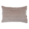 Saro Lifestyle Down-Filled Smocked Velvet Design Throw Pillow, Taupe - 2 of 3