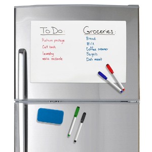 Officeline 17 X 11'' Magnetic Dry Erase Whiteboard Sheet for Refrigerator - Set of 4, White - 1 of 2