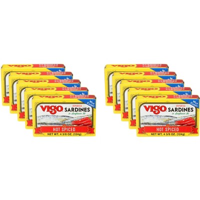 Vigo Spiced Sardine - Case of 10 - 4.37 oz