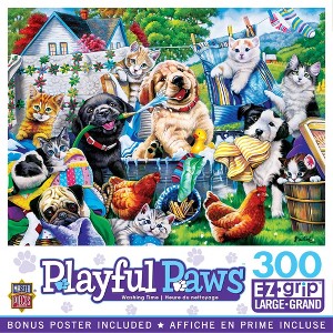 MasterPieces 300 Piece EZ Grip Jigsaw Puzzle - Washing Time - 18"x24" - 1 of 4