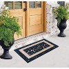 A1HC Natural Coir and Rubber Door Mat, 24" x 36", Paisley Border Black, Heavy Duty, Thin Profile Door Mat - 4 of 4