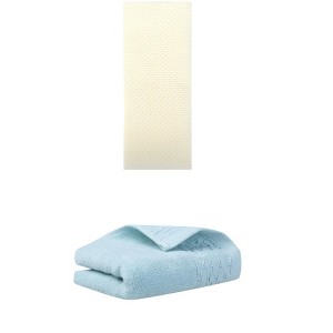 REGALWOVEN Cotton Soft Absorbent Hand Towel for Bathroom Kitchen Hotel Spa 14" x 30"/13" x 30" 2 Pcs - 1 of 4