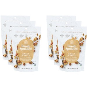 Purely Sprouted Mix Snack Sweet Salty - Case of 6 - 4 oz - 1 of 2