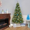 7 1/2' Crater Spruce Hinged Tree with Warm White LED Lights - 4 of 4