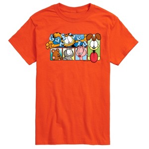 Men's - Garfield - Garfield, Odie, and Friends Short Sleeve Graphic T-Shirt - 1 of 4