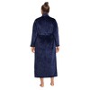 Lands' End Women's Cozy Plush Long Wrap Robe - 2 of 4