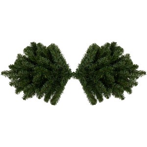 Northlight 32" Unlit Canadian Pine Artificial Christmas Door Swag - 1 of 4