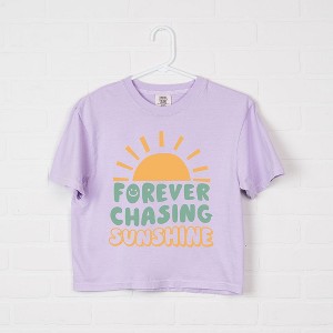 Simply Sage Market Women's  Forever Chasing Sunshine Short Sleeve Relaxed Fit Cropped Graphic Tee - 1 of 3