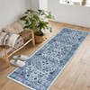 Coolmee Boho Washable Rugs,Vintage Non Slip Ultra Soft Throw Rugs Low-Pile Floor Carpet Rug for Bedroom Entryway Dining Room Dorm, - 4 of 4