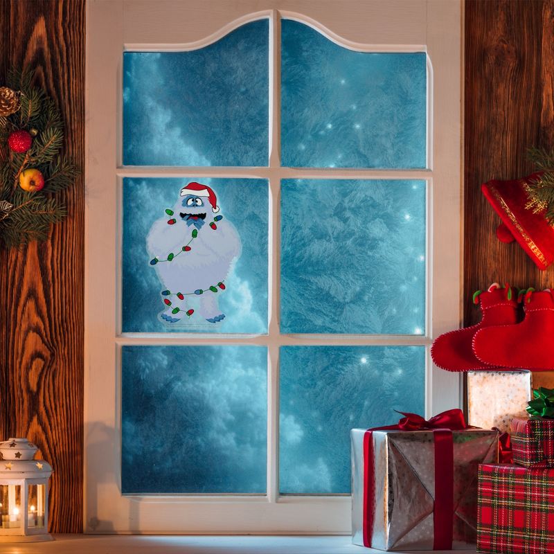 Northlight Bumble Wrapped in Lights Double Sided Christmas Window Cling Decoration, 2 of 7