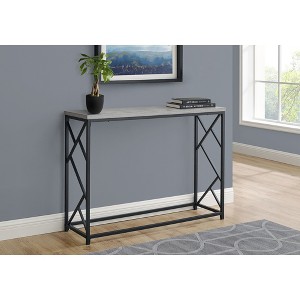 Modern Laminate Console Table with Metal X-Frame for Entryway, Living Room & Bedroom - 1 of 4