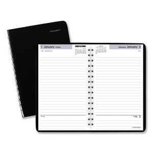 DayMinder Daily Appointment Book, 8 x 5, Black Cover, 12-Month (Jan to Dec): 2026 - 1 of 4