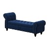 CAVINAS 64.5" End of Bed Storage Bench, Nail Tufted Shoe Rack Bench with Armrest Bedroom Storage Bench for Bedroom, Living Room - 4 of 4