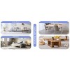 Nicbex 21.6/27"On-Trend Hexagonal Accent Coffee Table for Living Room,Set of 1/2,Multi-Hole Design Center Table MDF Side Table,Modern End Table - 4 of 4