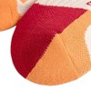 Anna-Kaci Women's 3 Pair Pack Sports Crew Socks with Color Block Toes Cushioned Soles and Ribbed Knit Design - 3 of 4